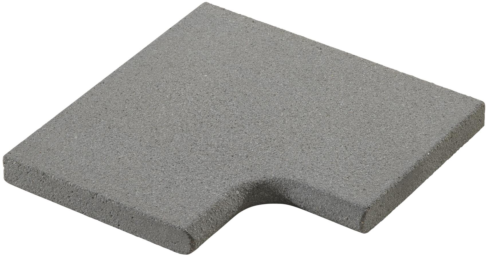 Vios-Poolumrandung 45/30/30/4 Innenrundung feingestrahlt