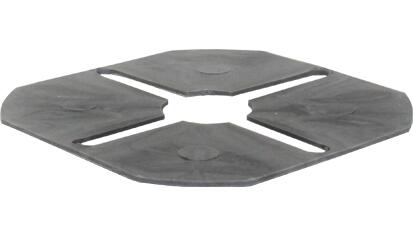 Ausgleichsscheibe für Plattenlager Höhe: 1 mm