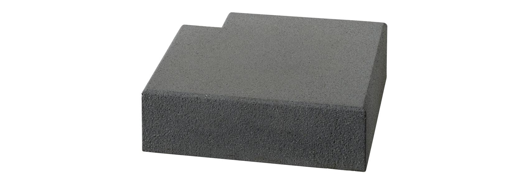 Vios-Stufe 50/50/35/15 90°-Ecke feingestrahlt